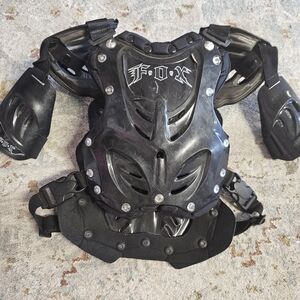 Fox Racing Peewee R3 Motocross Roost Deflector Chest Guard - Black